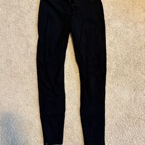 Barefoot Dreams Malibu Collection Black Skinny Pants with Drawstring Waist